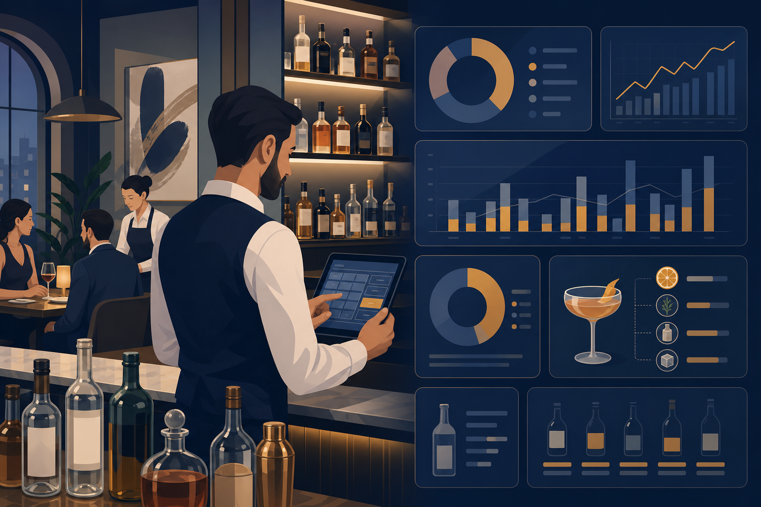 Hospitality financial management — inventory, cost and profitability analytics